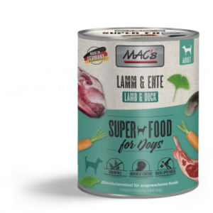 MAC's Nassfutter Hund Adult Lamm und Ente 6x800 g