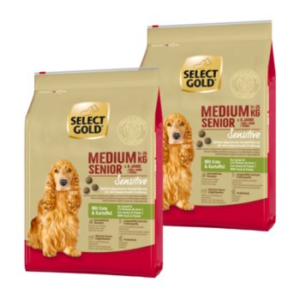 SELECT GOLD Sensitive Senior Medium Ente und Kartoffel 2x4 kg