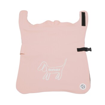 Barkalot Hunderegenmantel aus Upcycled-Stoff pink L