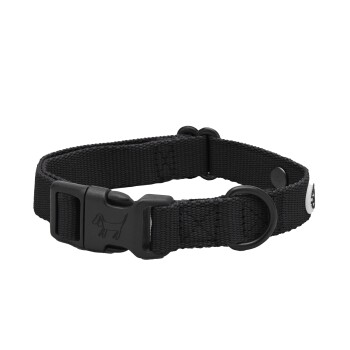 Barkalot Hundehalsband Recyceltes Polyester schwarz M