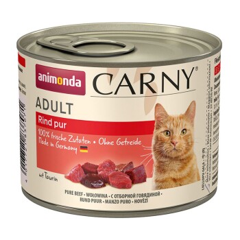 animonda Carny Nassfutter Katze Adult Rind pur 6x200 g