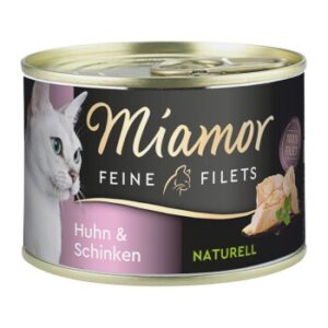 Miamor Feine Filets Naturell Huhn und Schinken 12x156 g