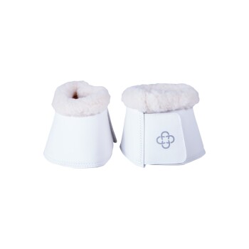 4Horses Hufglocken Fluffy weiß VB/ COB (Vollblut)