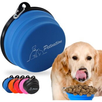 Petsation Faltbarer Reisenapf Blau 1.000 cm³
