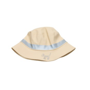 Barkalot Eimerhut aus Upcycled-Stoff beige L