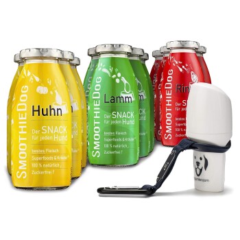 SmoothieDog Klassik + Doggyroller Blau Gr. M