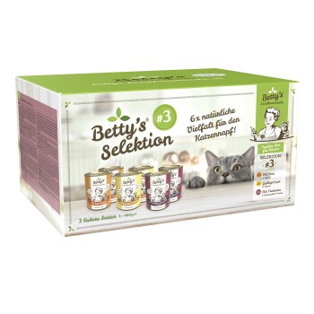 Betty's Landhausküche Selektion Nr.3 6 x 400g Dose für Katze