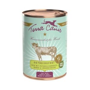 Terra Canis Getreidefrei Adult 6x400g Kalb mit Petersilienwurzel, Mango und Johannisbeere