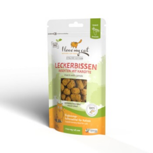 I love my cat Leckerbissen für Katzen mit Insekten und Karotte - 25g