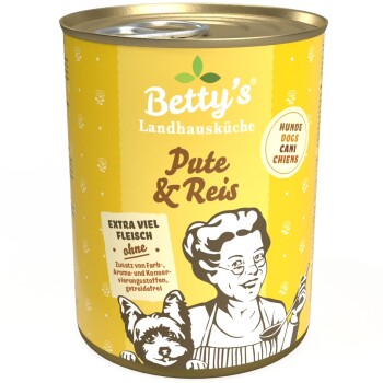 Betty's Landhausküche Pute & Reis 6x400 g
