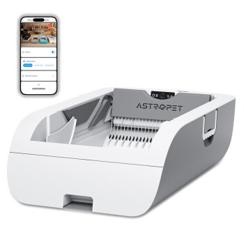 AstroPet Helios Series smarte Katzentoilette App gesteuert weiß