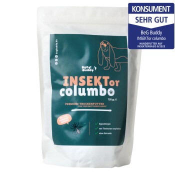 BeG Buddy Trockenfutter Insekten, Insekten Hund, Hypoallergen & Sensitive 750 g