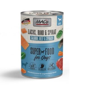 MAC's Nassfutter Hund Adult Lachs und Spinat 6x400 g