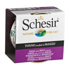 Schesir Gelee 24x85g Thunfisch mit Rinderfilet