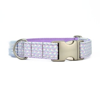THE DOG IDEA Boho Halsband Lilac M