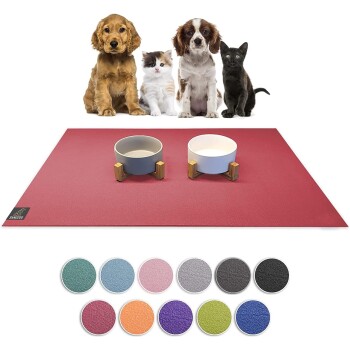 SANOZOO ® - Napfunterlage - Öko-Tex und Made in Germany rot 80 cm, 80 cm