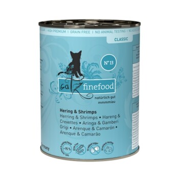 Catz finefood Nassfutter Katze Classic Adult No. 13 Hering und Shrimps 6x400 g
