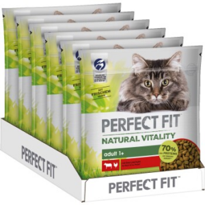 PERFECT FIT Natural Vitality Adult +1 Sparpaket 6x650g Rind und Huhn
