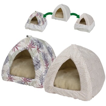 FIT+FUN FIT FUN Ersatzbezüge für Katzenhöhle beige/ bunt