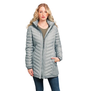 Knuffelwuff leichte Damen Übergangsjacke Brooklyn hellgrau 42 - EU
