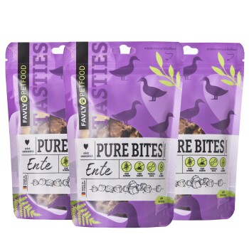 FAVLY Petfood PURE Bites Ente 360 g