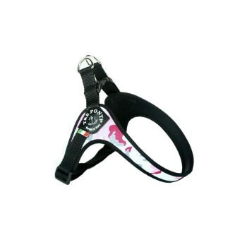 Tre Ponti Geschirr Easy Fit Mesh Camo verstellbar pink S