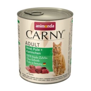 animonda Carny Nassfutter Katze Adult Rind, Pute und Kaninchen 6x800 g
