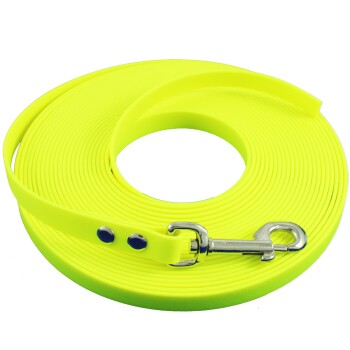 bio-leine 15-25 kg Biothane Schleppleine neon gelb 7,5 m
