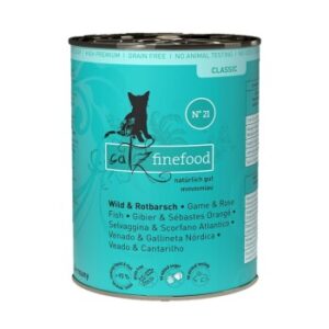 Catz finefood Nassfutter Katze Classic Adult No. 21 Wild und Rotbarsch 6x400 g