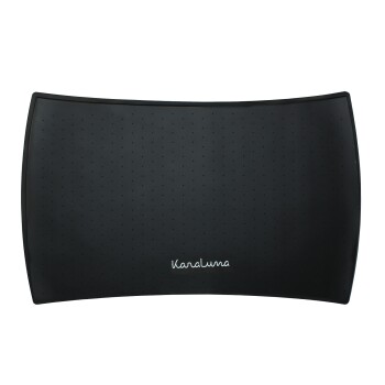 KaraLuna Napfunterlage aus Silikon 48x30 cm geschwungen schwarz