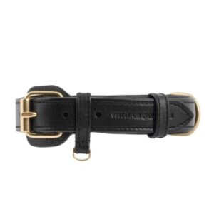 William Walker Hundehalsband Plain Noir S