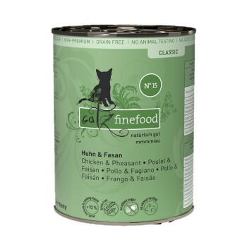 Catz finefood Nassfutter Katze Classic Adult No. 15 Huhn und Fasan 6x400 g