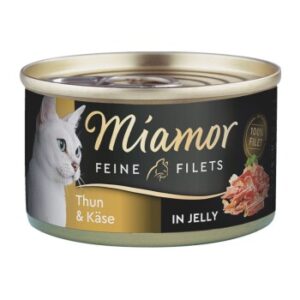 Miamor Feine Filets in Jelly Heller Thunfisch und Käse 24x100 g