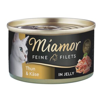 Miamor Feine Filets in Jelly Heller Thunfisch und Käse 24x100 g
