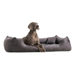 Tierlando MORITZ VIP Hundebett Hundesofa schwarz/ graphit 1,3 m, 25 cm, 1 m