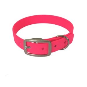 bio-leine 21-30cm HU Biothane Halsband leuchtendes rosa 52 cm, 62 cm