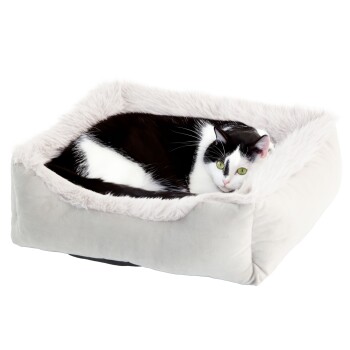 Wallace & Jones Katzenbett MAYFAIR silber/ grau