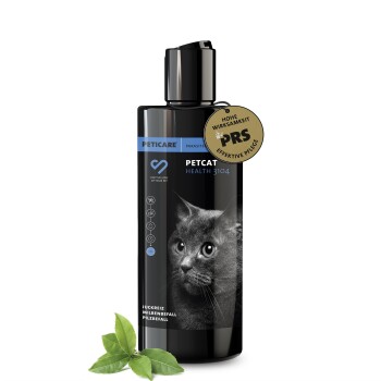 Peticare Anti-Parasiten Katzen-Shampoo gegen Milben Flöhe Pilz, lindert Juckreiz | 250 ml