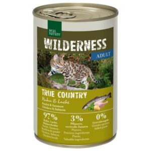 REAL NATURE WILDERNESS Adult True Country, Huhn und Lachs 24x400 g
