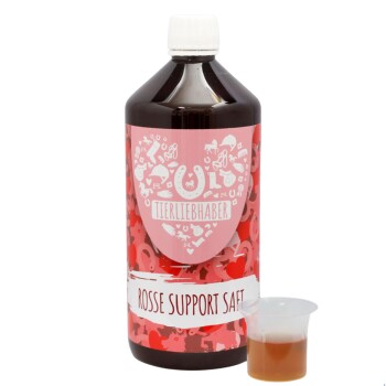 Tierliebhaber Rosse Support Saft für Pferde 1 Liter