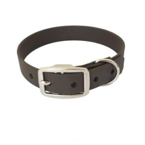 bio-leine 21-30cm HU Biothane Halsband dunkelbraun 34 cm, 45 cm
