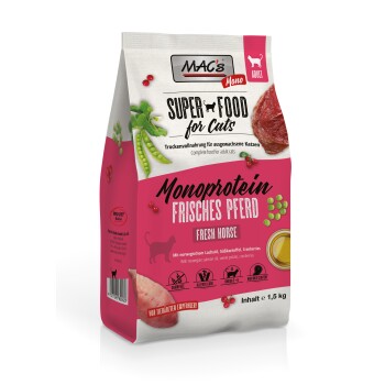 MAC's Cat Adult Trockenfutter Mono frisches Pferd 1,5 kg
