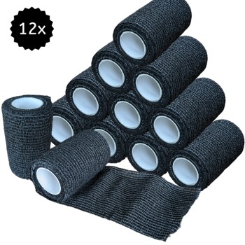 Hufeisenliebe PetPerfekt Bandagen 7,5cm x 4,5m 12 schwarz