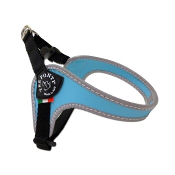 Tre Ponti Geschirr Easy Fit Classic verstellbar blau/ türkis XS-S