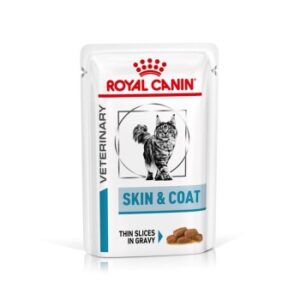 ROYAL CANIN Veterinary Skin & Coat, feine Stückchen in Soße 12x85 g