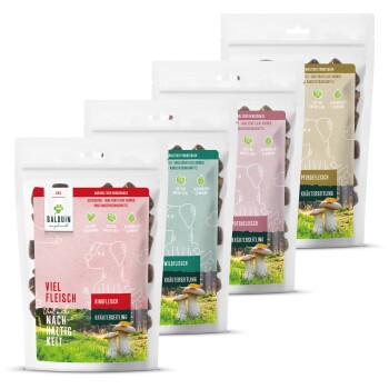 BALDUiN Mix Paket 3 Snacks  Rind, Wild, Pute, Pferd