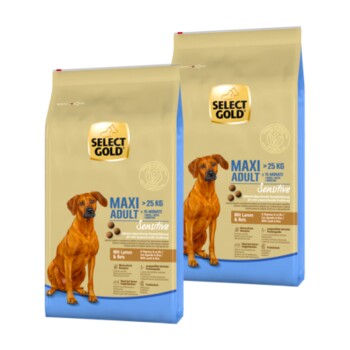 SELECT GOLD Sensitive Adult Maxi Lamm und Reis 2x12 kg