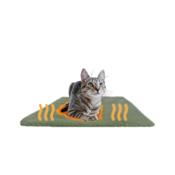 PIUPET Selbstheizende Katzendecke grün