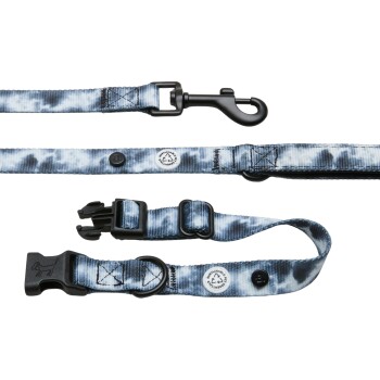 Barkalot Hundehalsband-Auslaufset grau/ bunt S