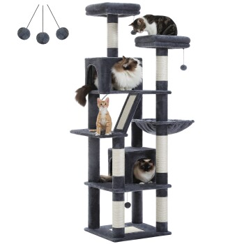 Pawz Road großer Katzenbaum 180cm dunkelgrau